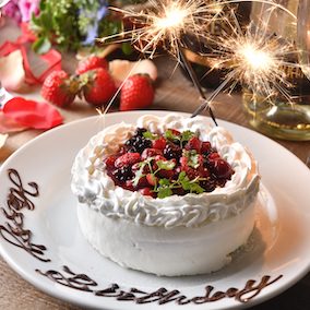 誕生日＆記念日サプライズ♪『特製デザートプレート』無料プレゼント！