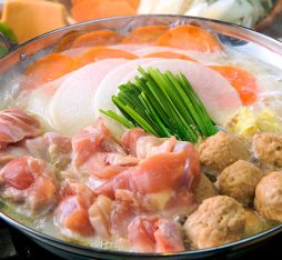 大山鶏つくね白湯鍋